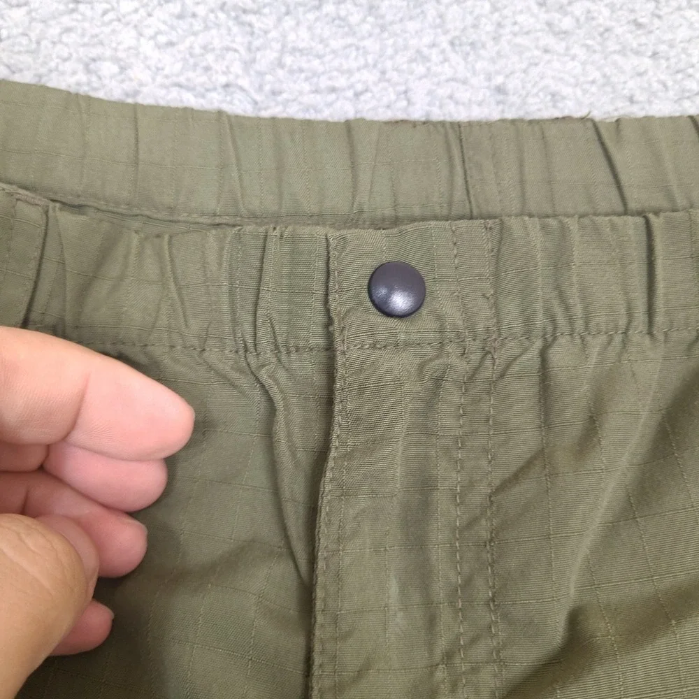 Vintage LL Bean Convertible Pants XL 44x34 Green Hiking Fishing Nylon Ripstop‎